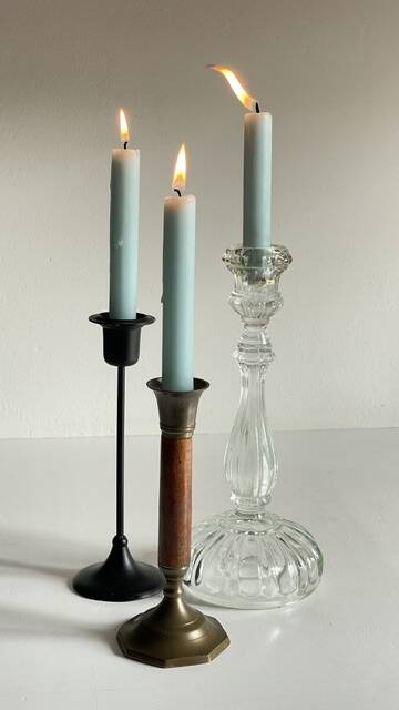 Chic Vintage Bougeoirs Trio