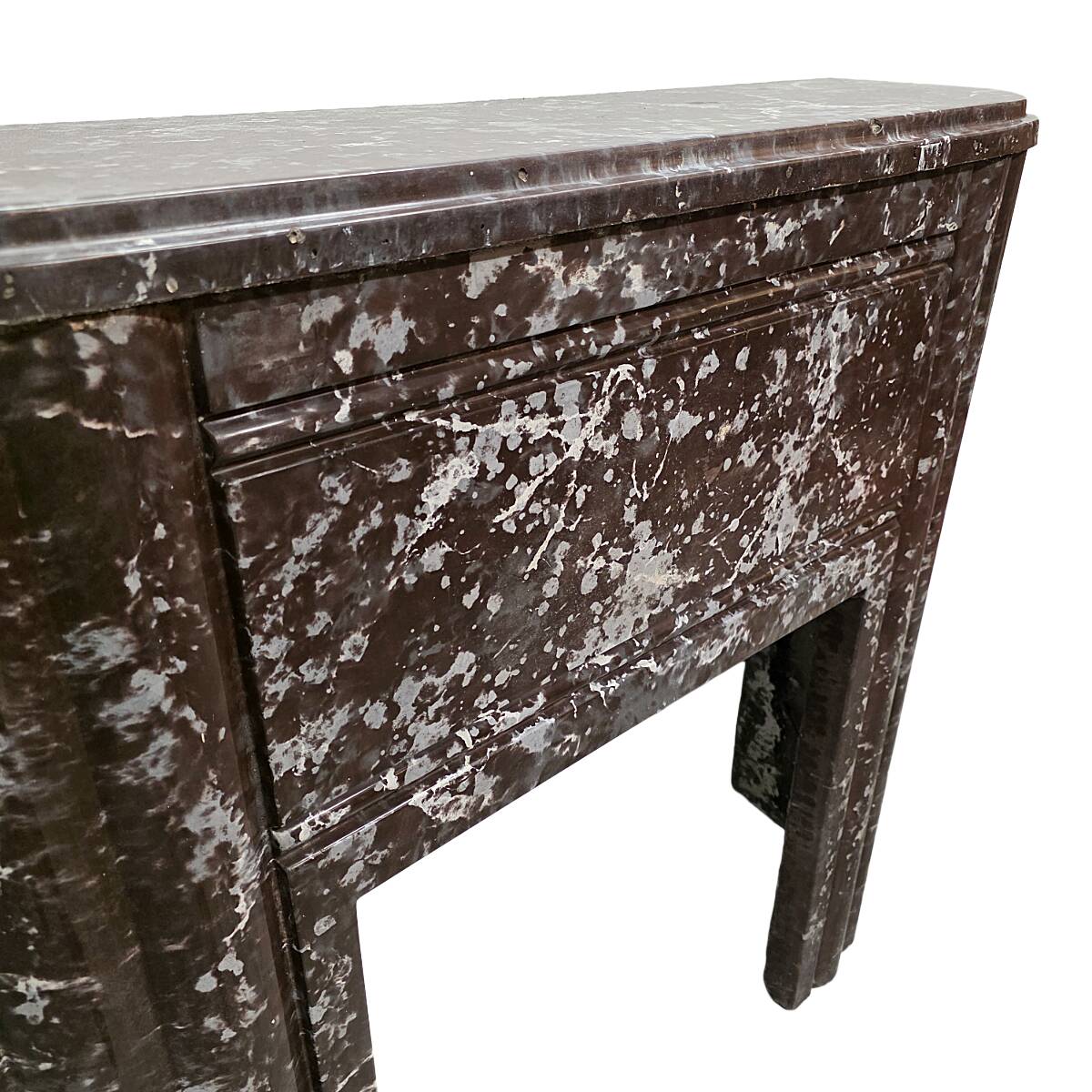 French Art Deco Faux Marble Mantelpiece, from the 1920/30s