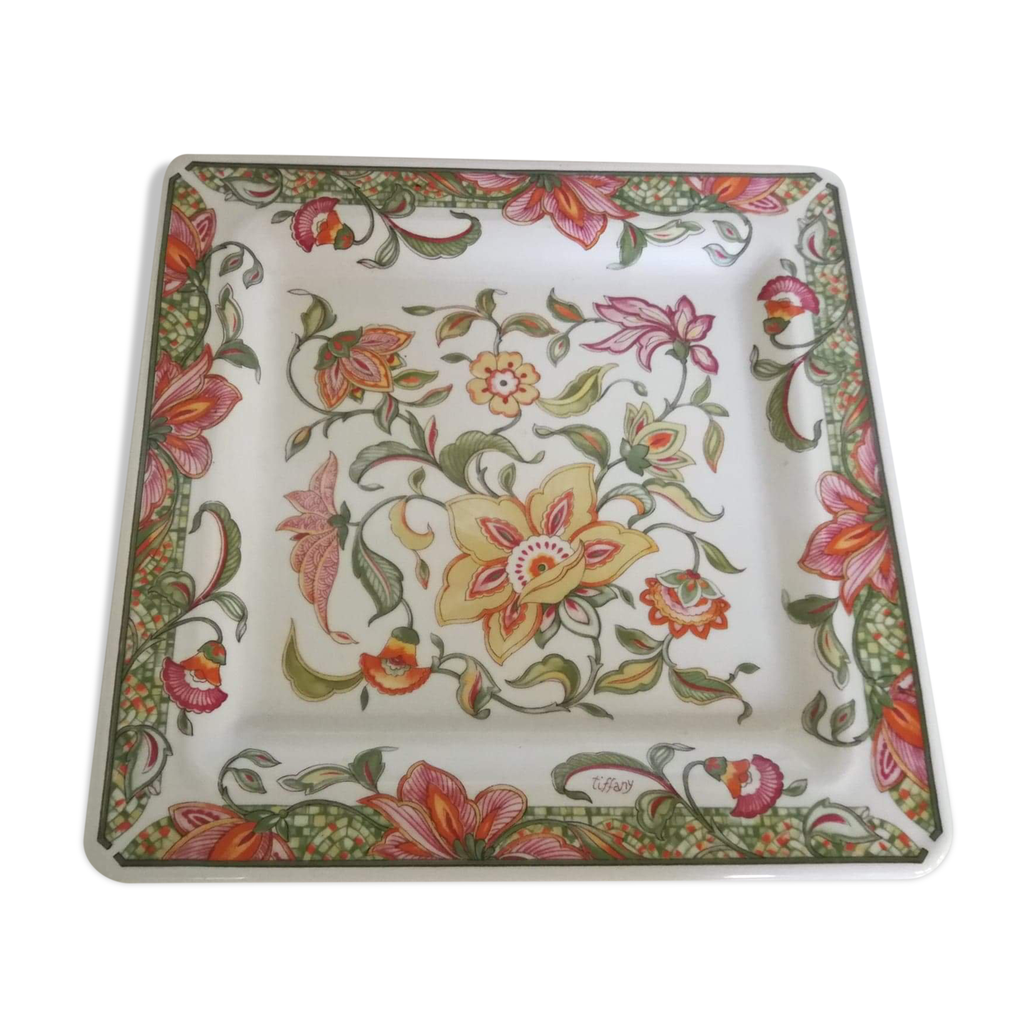 Tiffany Italian ceramic dish