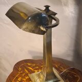 Lampe laiton de bureau Art Déco des années 1930 a 1950   elec ok  h43x30