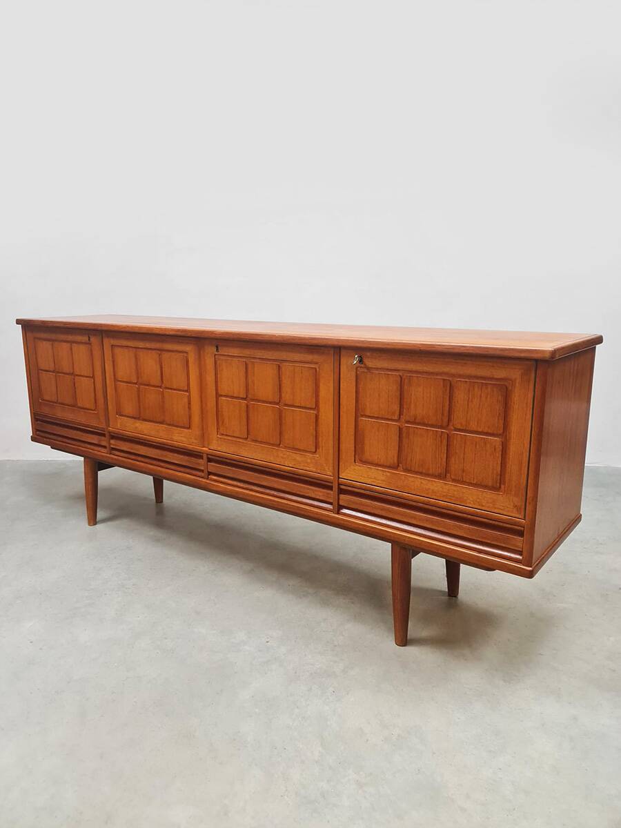 Midcentury Scandinavian sideboard vintage credenza 1960s