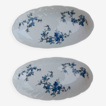 2 raviers porcelaine Bernardaud - modelé Saint-Saens - Années 70