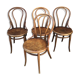 4 viennese bistro chairs tuna and curved wood