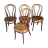 4 viennese bistro chairs tuna and curved wood