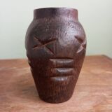 Mini vase en bois
