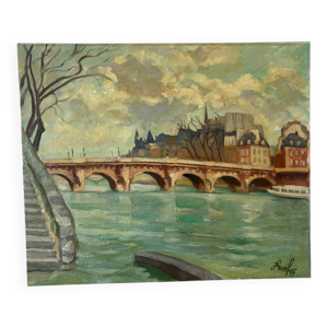 Paysage d’un pont parisien