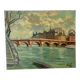 Landscape of a Parisian bridge