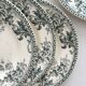 4 dessert plates ironstone "Liserons" Choisy le Roi