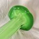 Vase soliflore vintage en verre soufflé vert - 43 cm