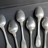 6 tablespoons in silver metal christofle model vendôme/arcantia before 1983