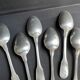 6 tablespoons in silver metal christofle model vendôme/arcantia before 1983