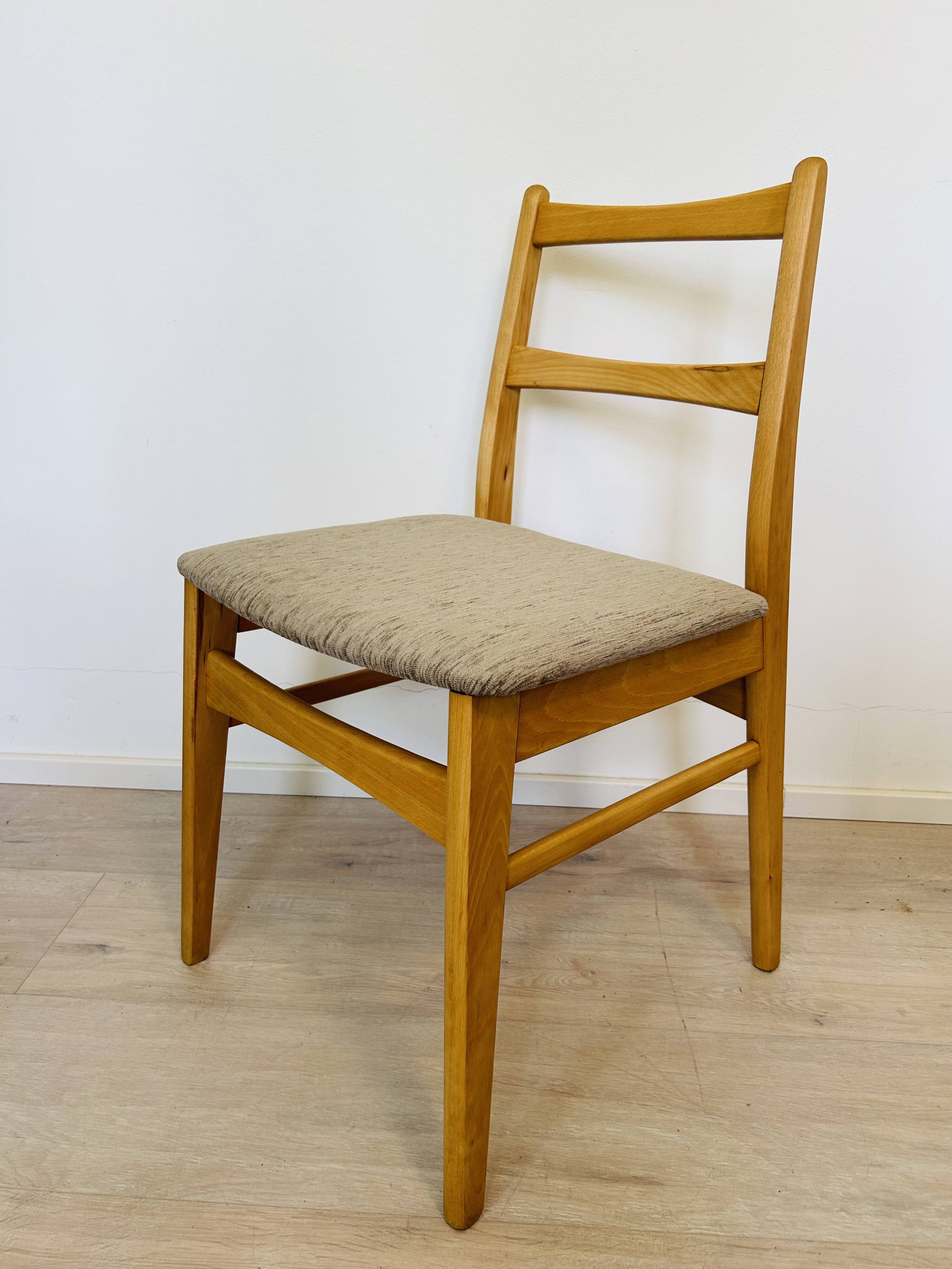Mid Century Dining Chairs from Czechoslovakia 1970's Set of 4