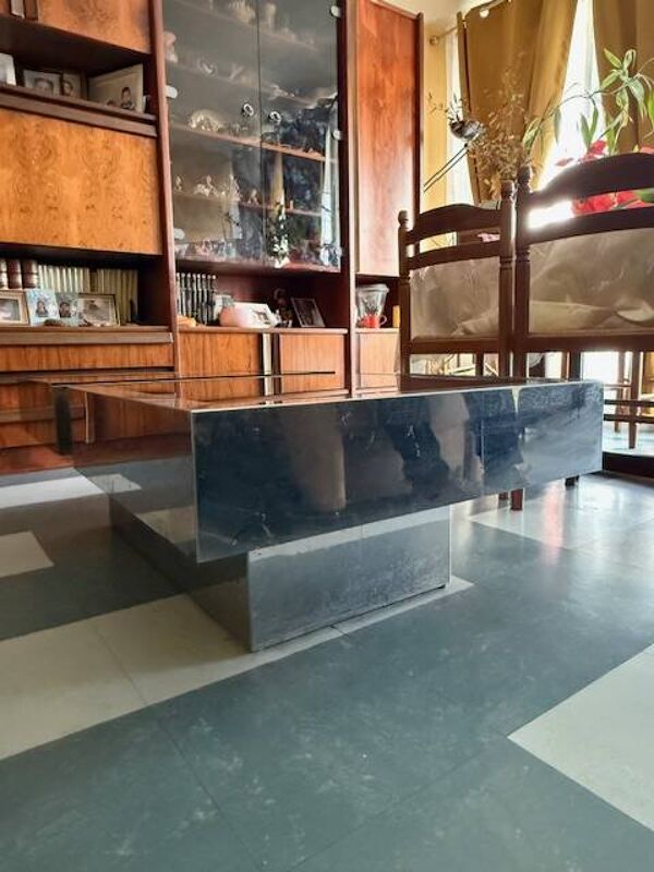 Table basse bar vintage Roche Bobois dans le gout de Willy Rizzo