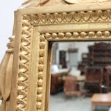 Golden wooden mirror, Louis XVI style - early 20th century