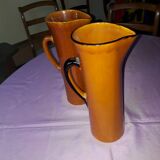2 Vallauris pitchers signed Claude Paci