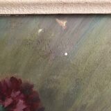 Old oil on panel still life signed