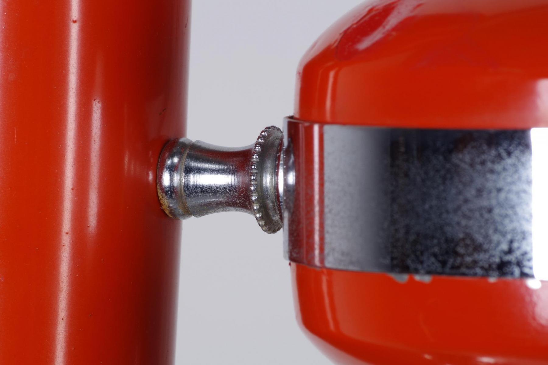 Lustre mid-century rouge Italie