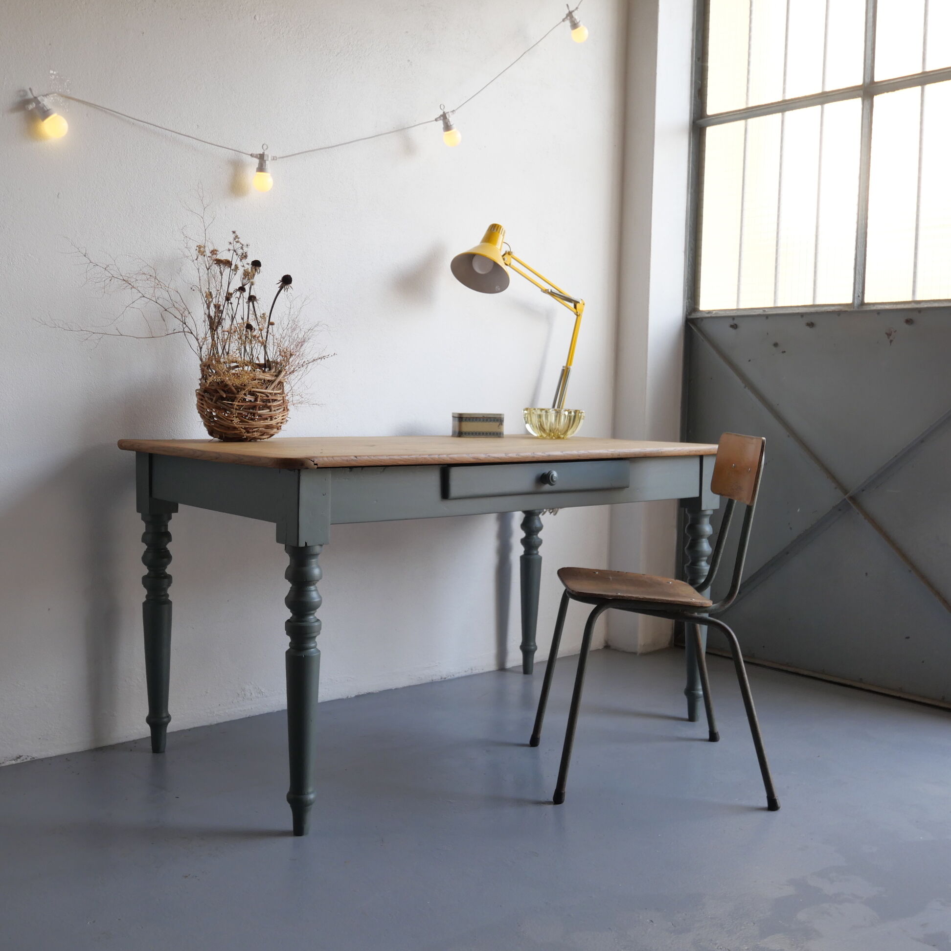 Renovated old oak table