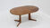 Vintage Danish round extendable dining table teak 1960s Gudme