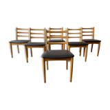 Set of 6 Mid-Century 1970’s dining chairs by Schreiber Furniture