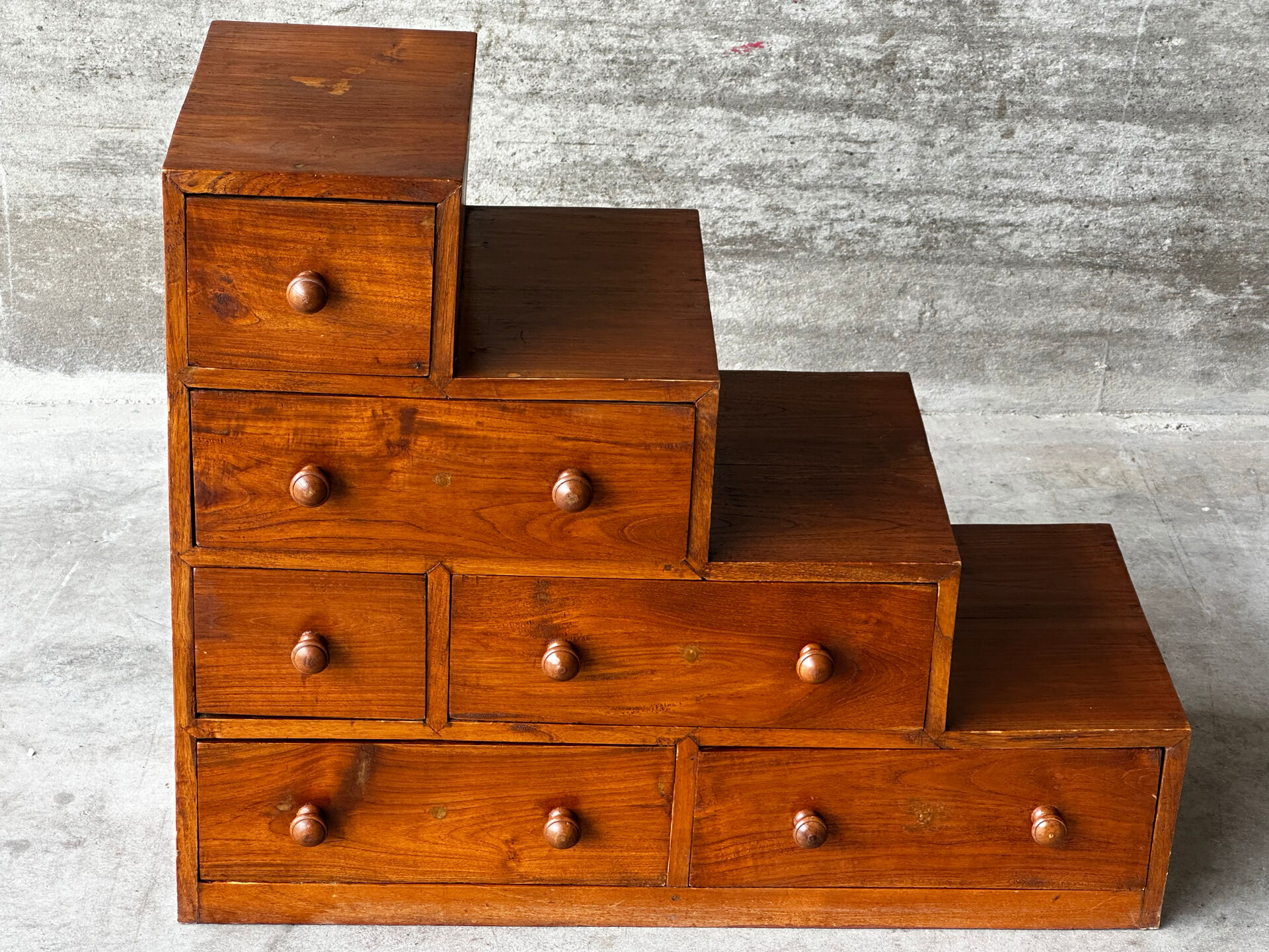 Mid-Century Japanese staircase furniture in solid wood
