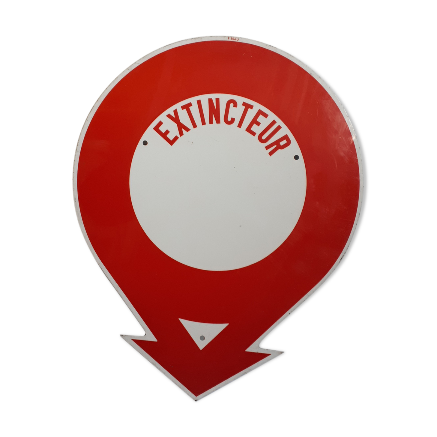 Fire extinguisher plate