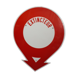 Fire extinguisher plate