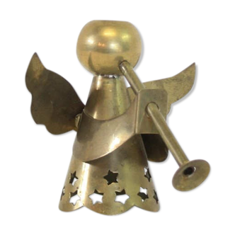 Brass angel candle holder
