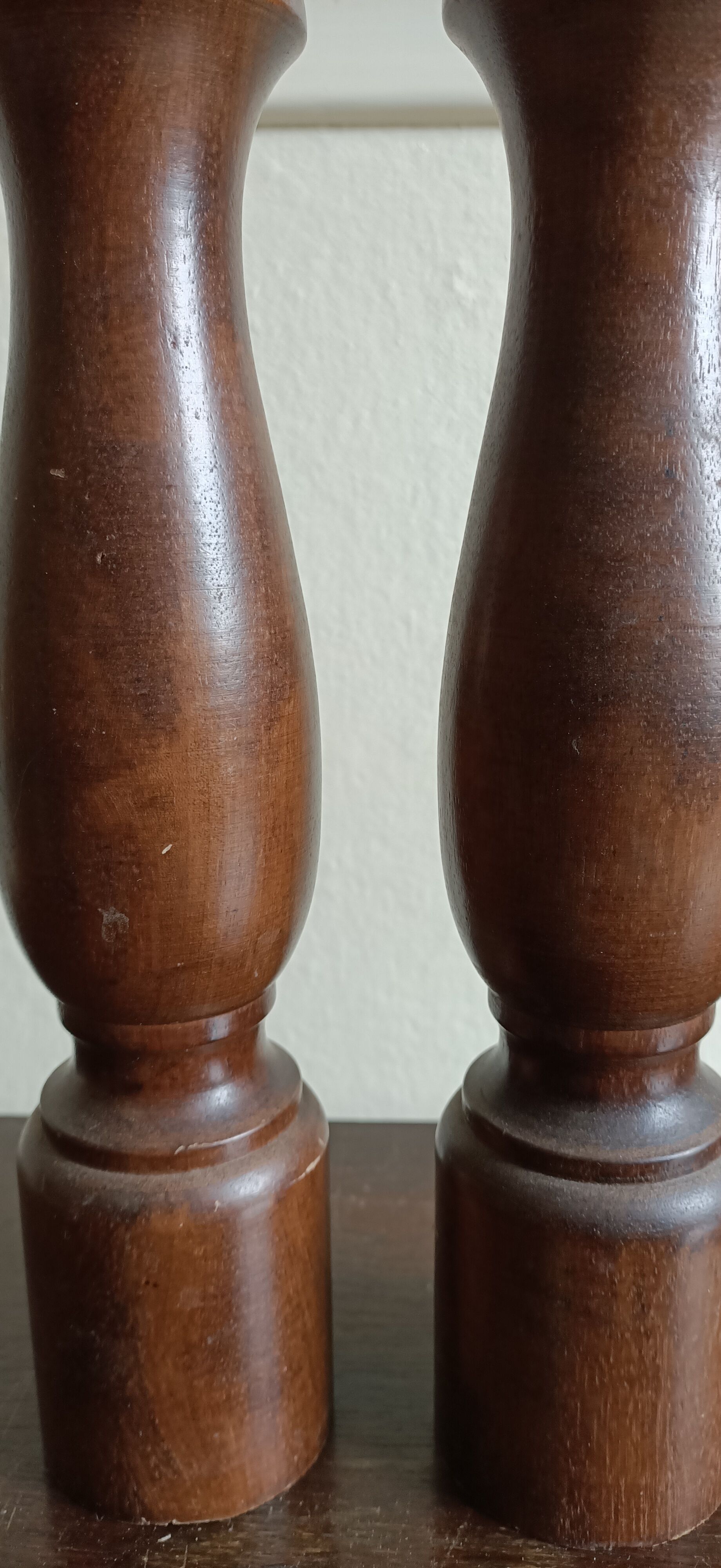 Set pepper and salt shaker in xxl wood