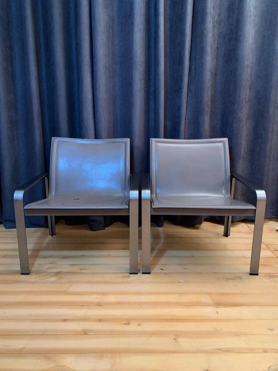 Set of armchairs by Jacques Toussaint & Patrizia Angeloni for Matteo Grassi, 1970s