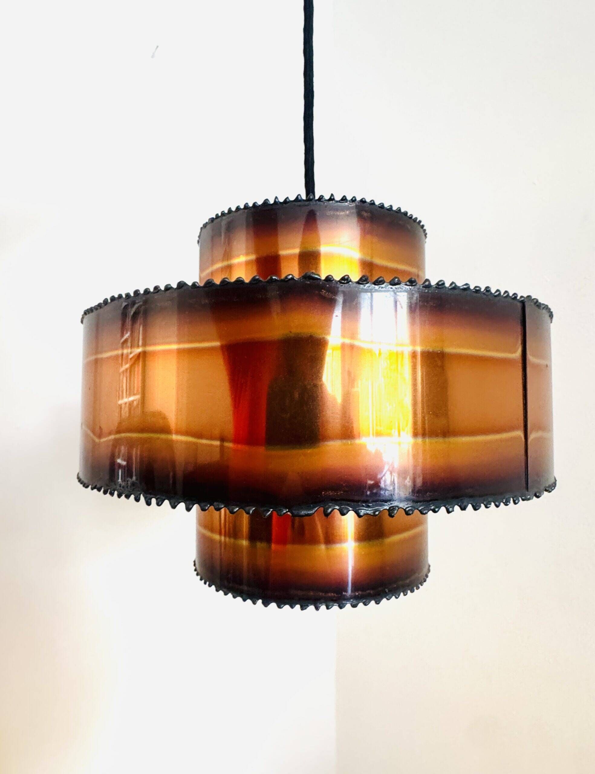 Brutalist Hanging Light In Brass By Svend Aage Holm-Sørensen For Holm-Sørensen & Co, Denmark 1960S