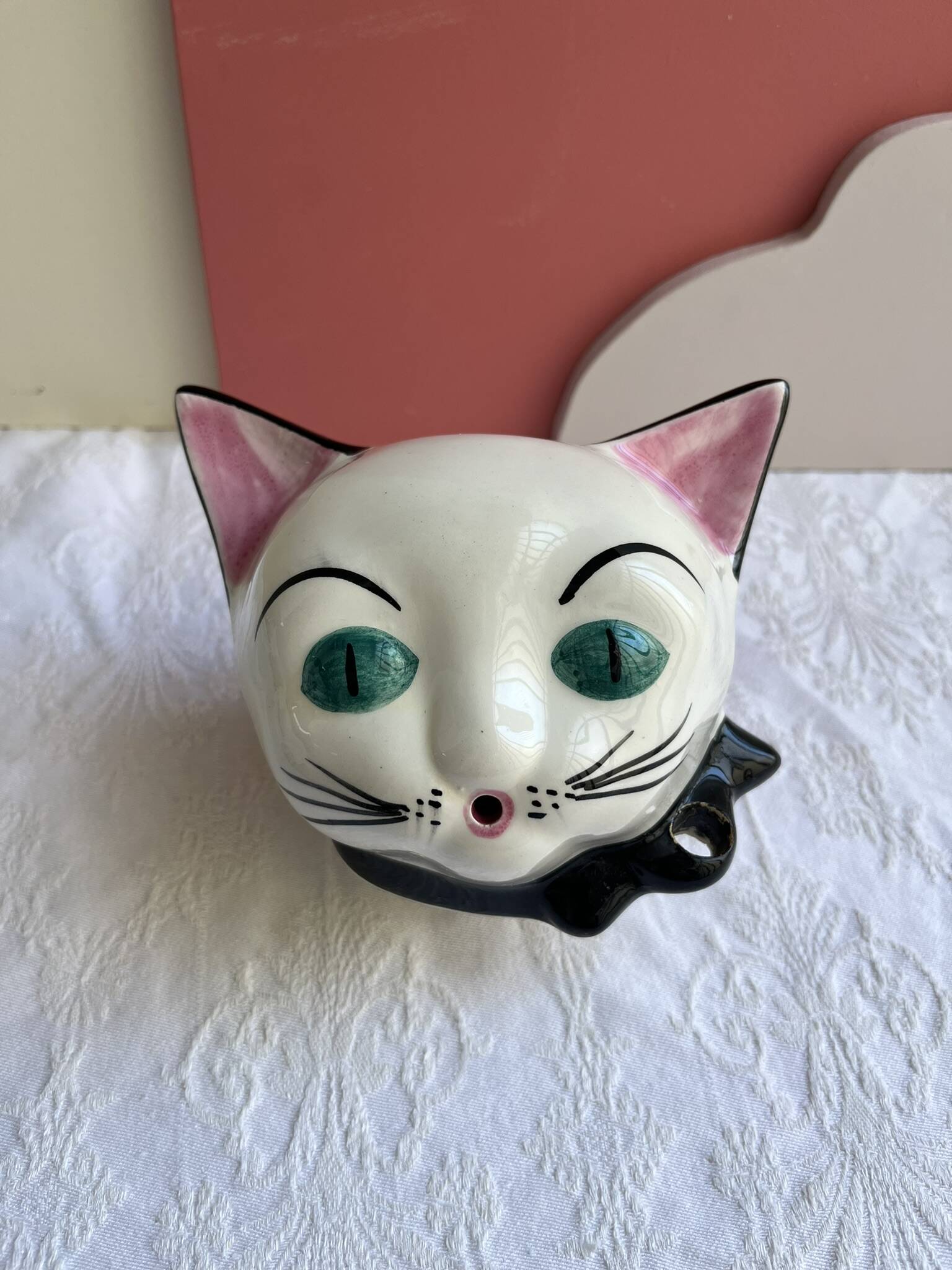 Chat dévidoir à ficelle années 70