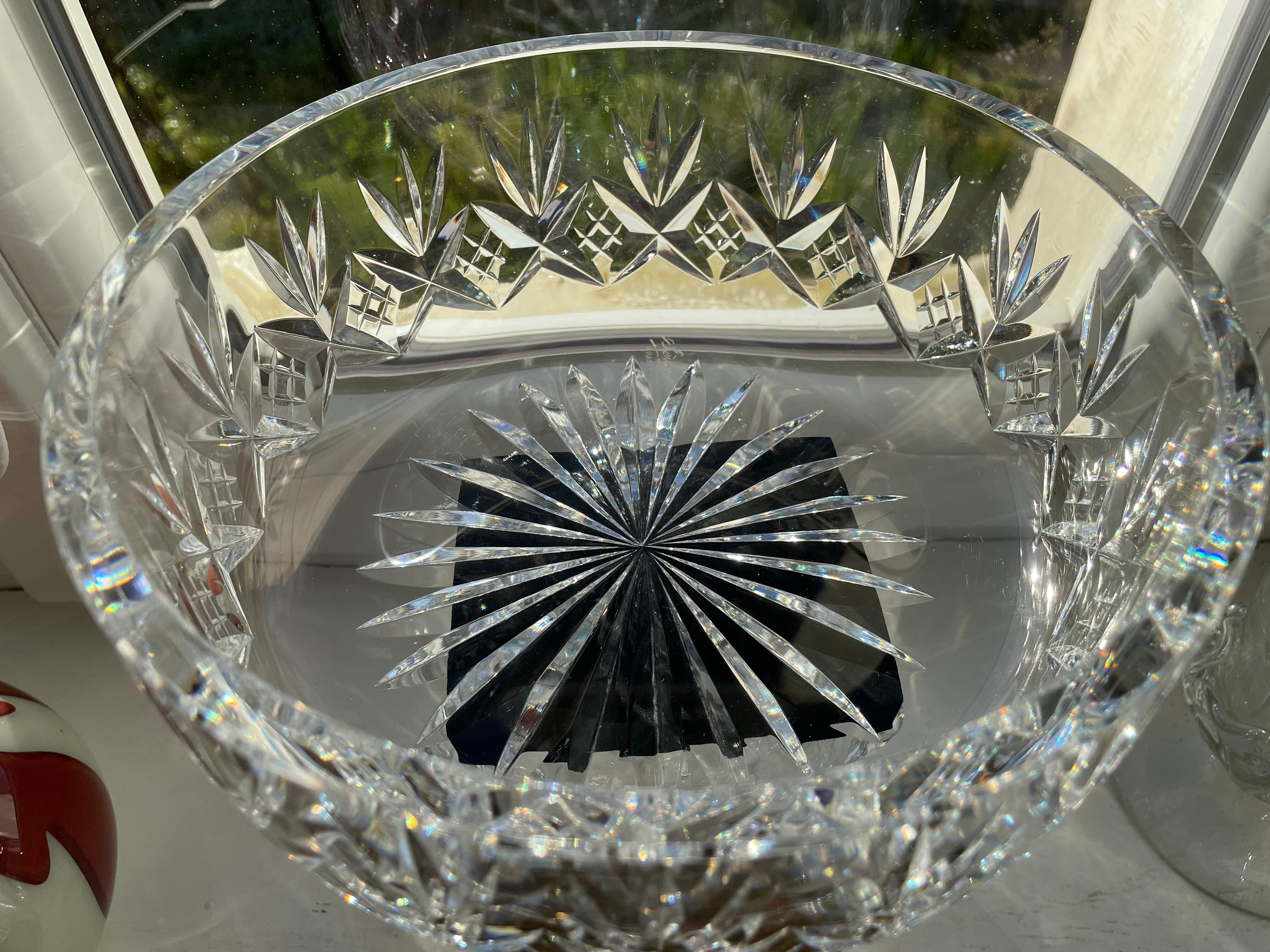 Crystal de Sèvres salad bowl in cut crystal