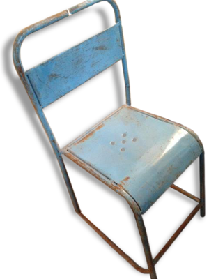 Chaise vintage en métal