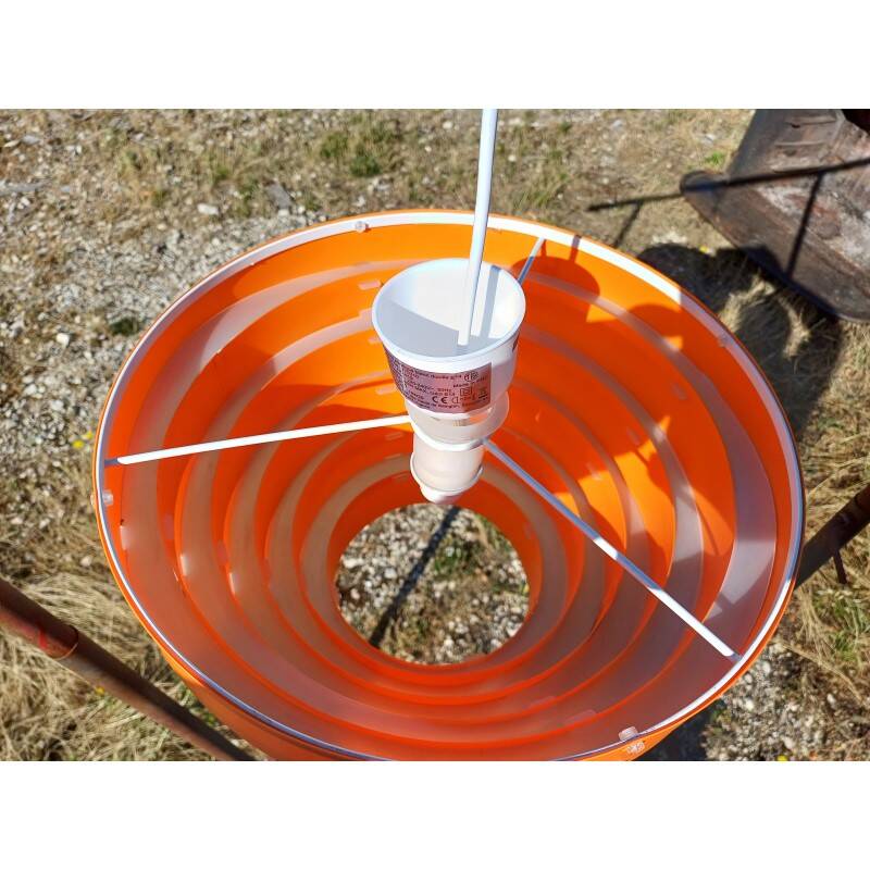 Vintage orange plastic pendant light