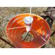 Vintage orange plastic pendant light