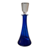 Cobalt blue glass carafe