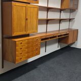 Vintage teak wall unit by HG mobel Denmark