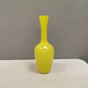 Swedish glass vase from the 1980s in a lovely yellow colour.
