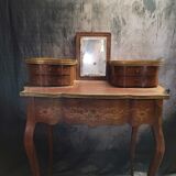 Nineteenth century dressing table in veneer wood