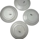 Set of four Lunéville KG plates model Annecy from around 1930.