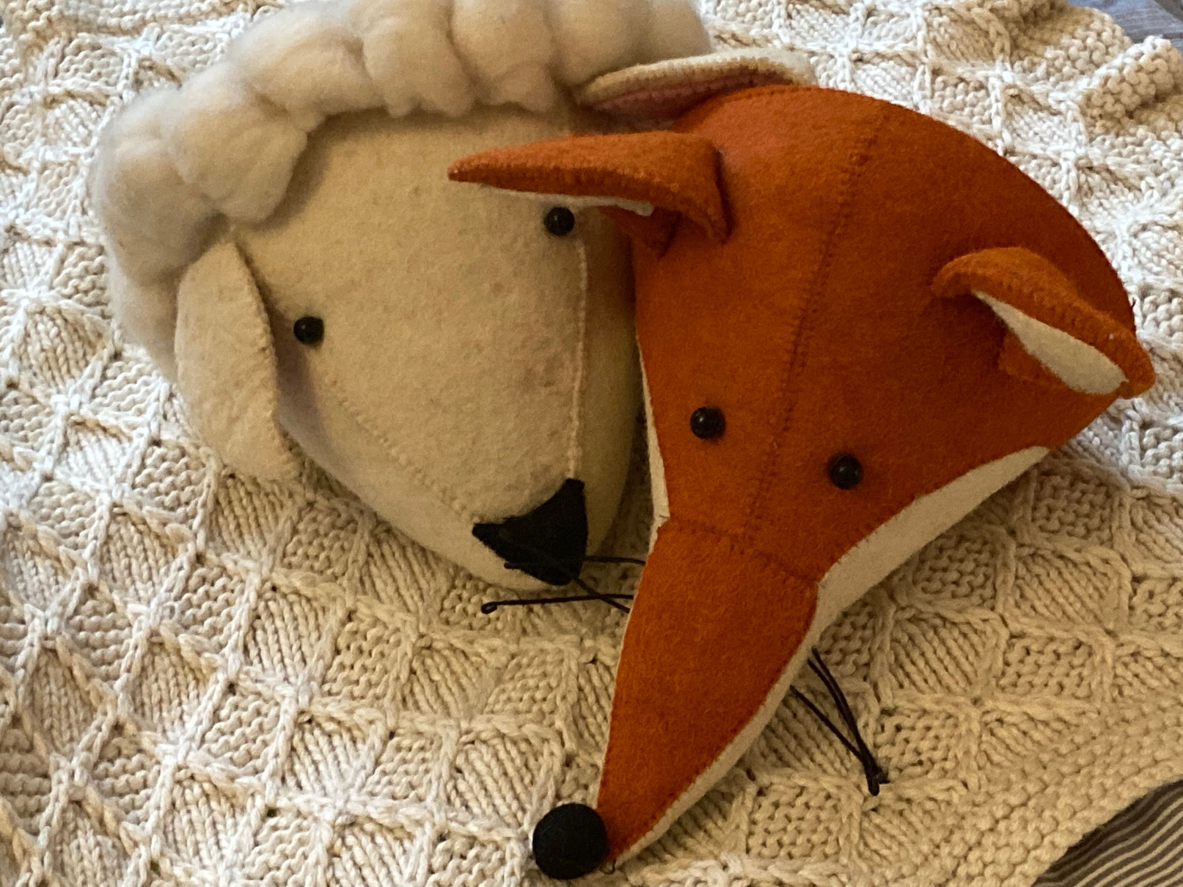 Fox Plush Trophy - Large Format - Fiona Walker