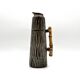 Vase pichet vintage en céramique et bambou • BR Keramik Danemark • 1960s