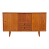 Buffet haut de Henry W. Klein pour Bramin en teck (Danemark, années 1960).