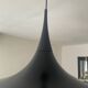 Vintage black metal pendant lamp