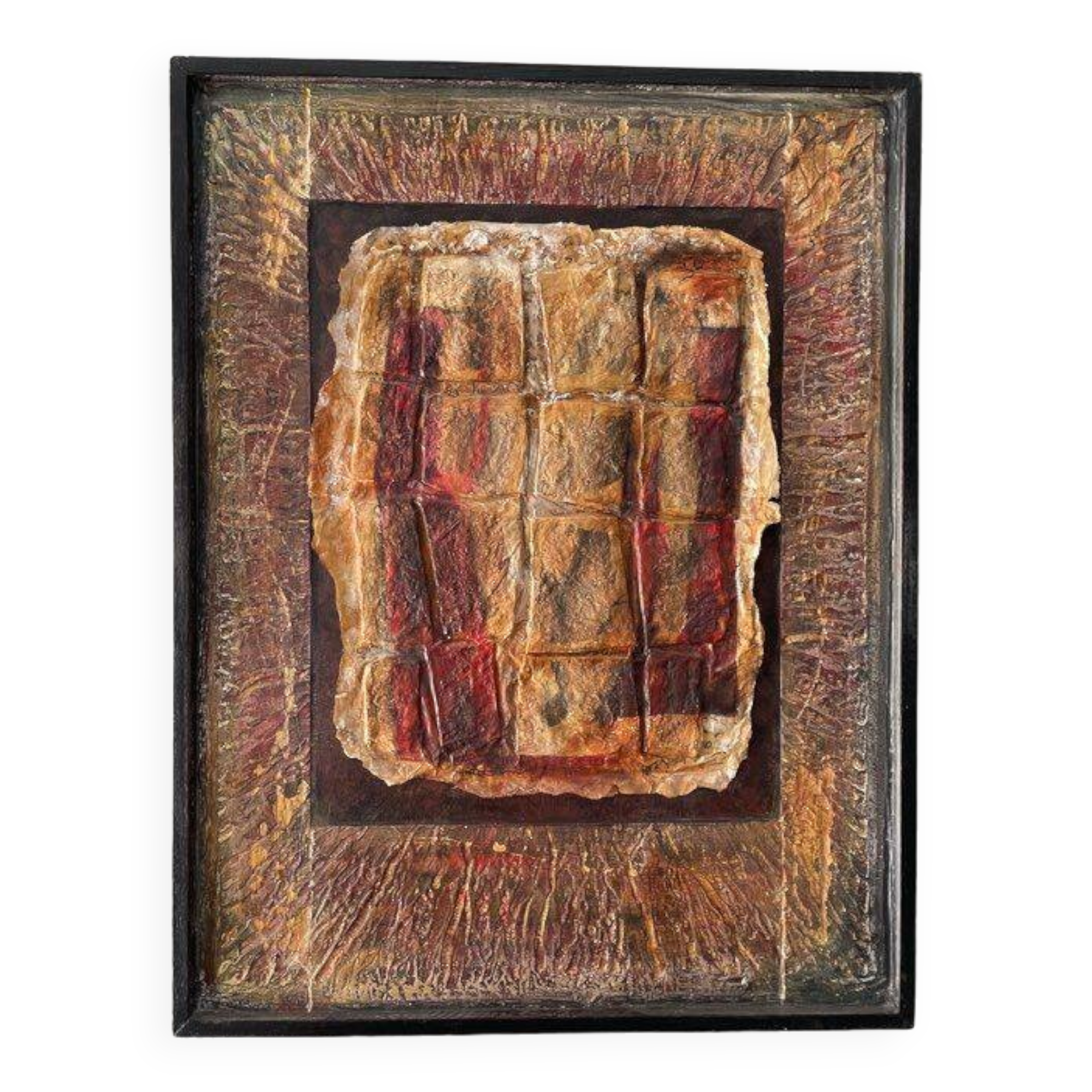 Painting "Study on Vegetable Paper" - 40 x 52 cm