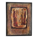 Painting "Study on Vegetable Paper" - 40 x 52 cm