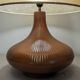 XL living room lamp in glazed ceramic, 70s-80s