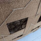 1960s, Danish 3-seater sofa, original green furniture velour, oak wood.