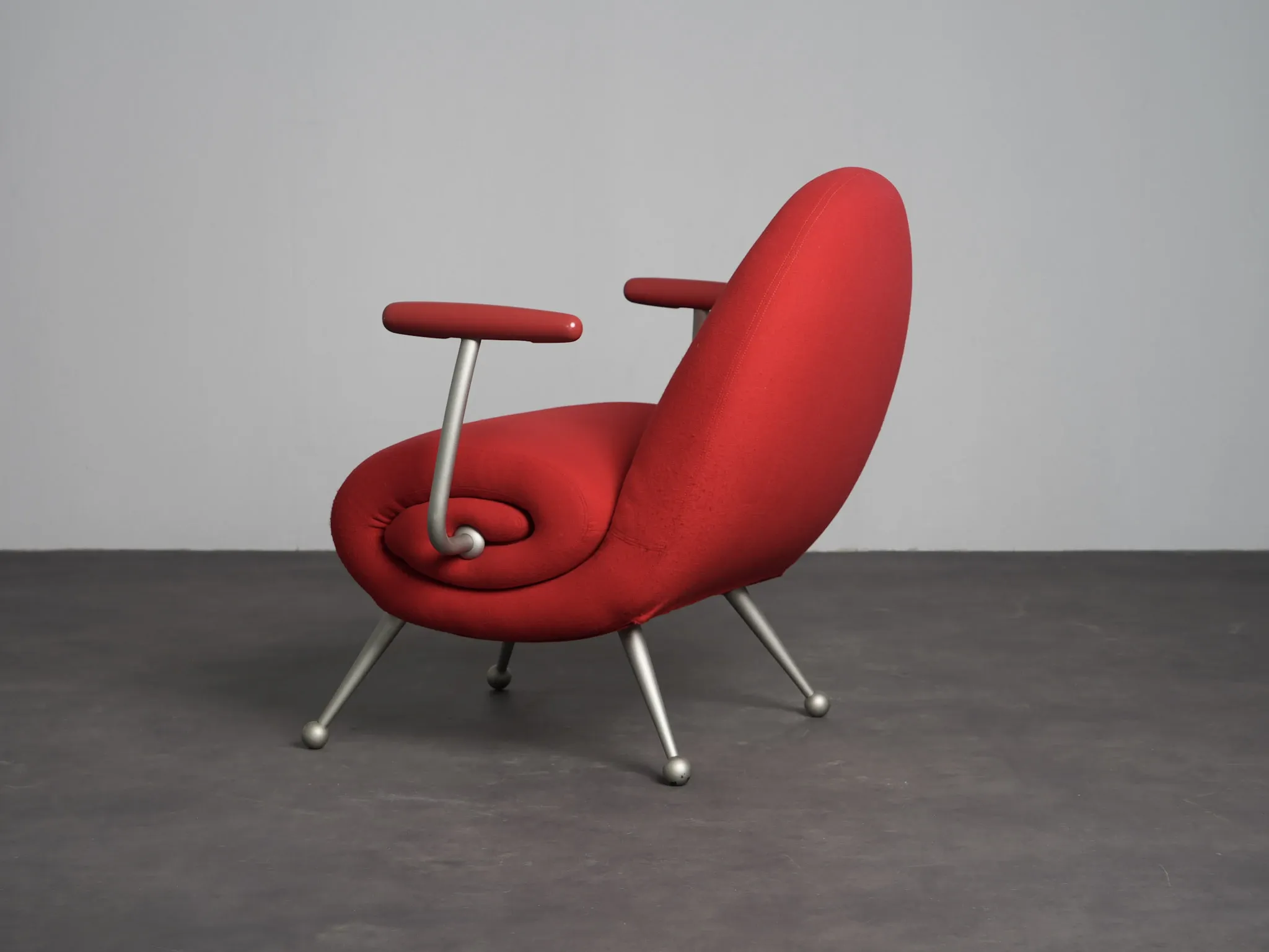“Chiocciola” lounge chair by Roberto Semprini for Arredaesse, Italy, 1994